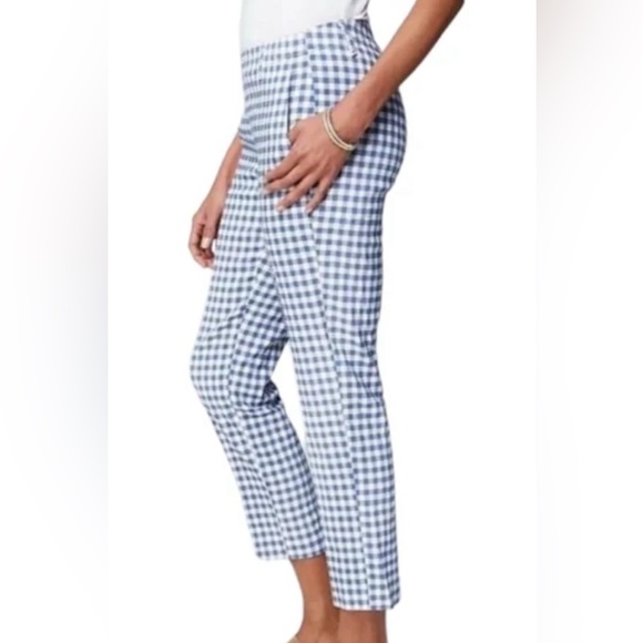 Tyler Boe Pants - Tyler Boe Blue & White Gingham Pants